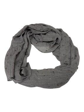 SAACHI Gray Metallic Star Pattern Lightweight Sheer Shawl Wrap Scarf Bohemian